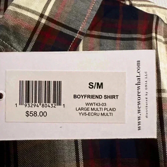 WeWoreWhat Boyfriend Plaid Flannel - Picture 5 of 8
